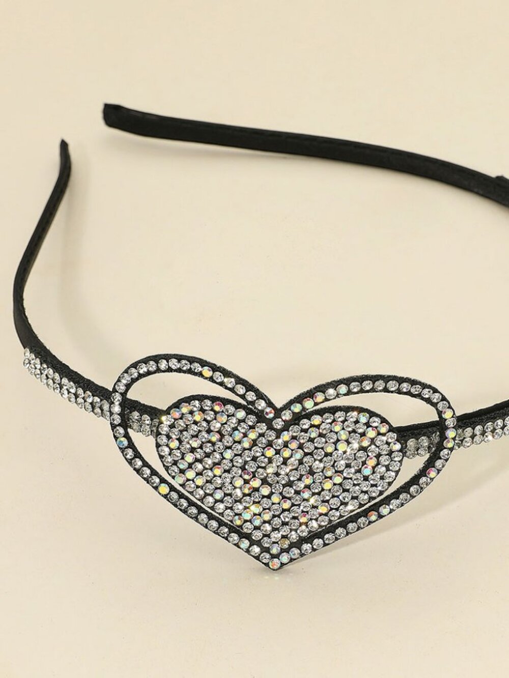 Bling Studded Heart Accent Headbands